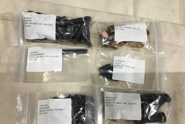 MRAP COUGAR 13014410 MECHANIC EQUIPMENT HARDWARE KIT O-GPK FASTENERS