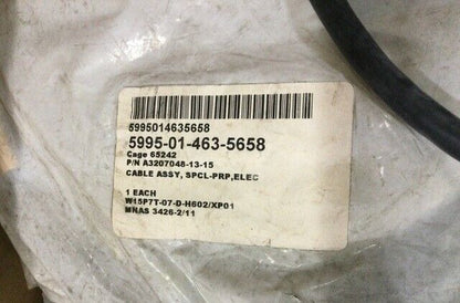 NEW A3207048-13-15 SPECIAL CABLE ASSEMBLY FITS ARMY VIC3, VIC-3 5995-01-463-5658