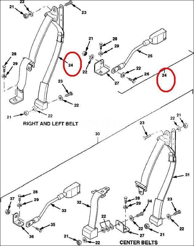 Safety Belt 1854030 NSN 2540-01-355-7701 - photo 2