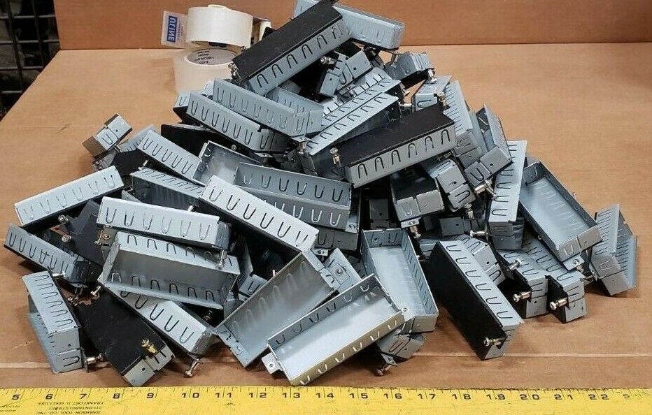 Lot of 100 Miscellaneous 5 inch server parts, square bracket spring screw fasten
