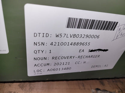 MILITARY TANK M1 ABRAMS RECOVERY-RECHARGER 12988444 4210-01-488-9655