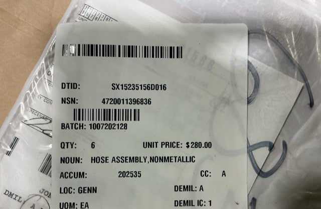 Hose Assy 271269116A5 NSN 4720-01-139-6836 - photo 11