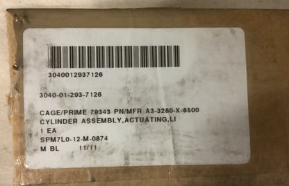 FORKLIFT TRUCK 6000 LB A3-3280-X-8500 ACTUATING LINEAR CYLINDER 3040-01-293-7126