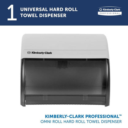 KIMBERLY-CLARK UNIVERSAL HARD ROLL TOWEL DISPENSER WITH HARDWARE (MODEL 09746)