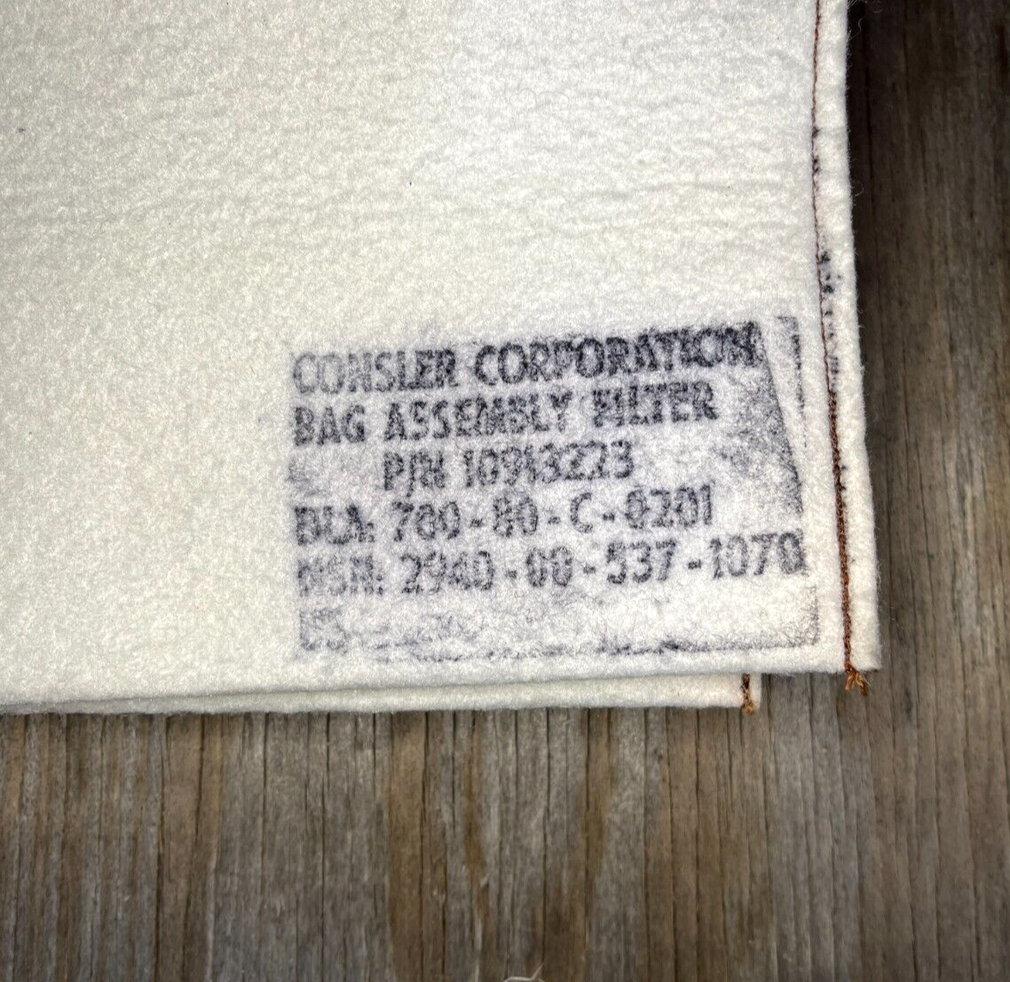 M-578 RECOVERY VEHICLE BAG FILTER ASSEMBLY 10913223 2940-00-537-1070
