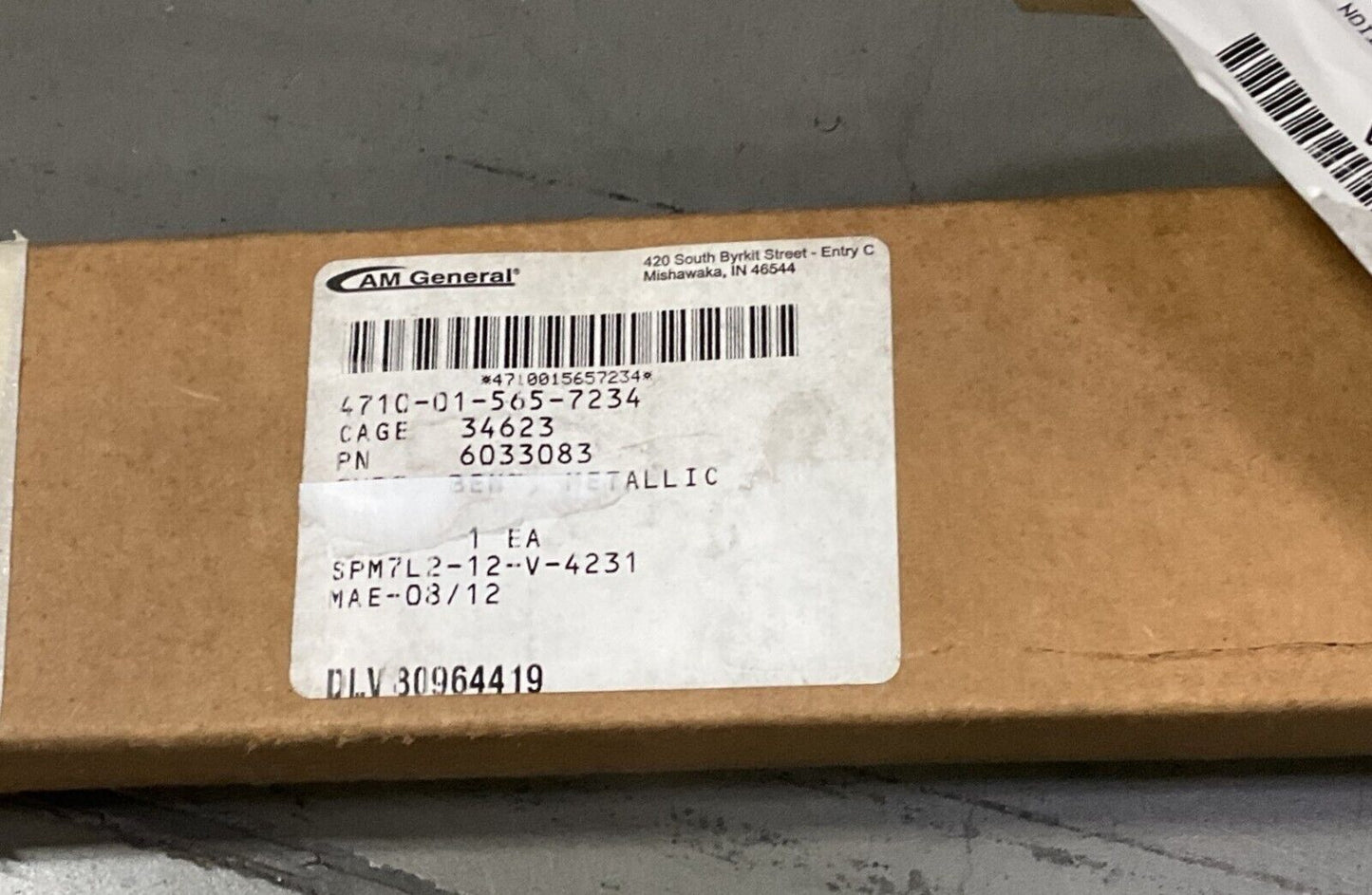 HMMWV TUBE DIFFERENTIAL COOLER  AM GENERAL 6033083 METALLIC T 4710-01-565-7234