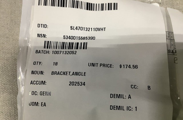 Angle Bracket MKR18 NSN 5340-01-558-5390 - photo 6