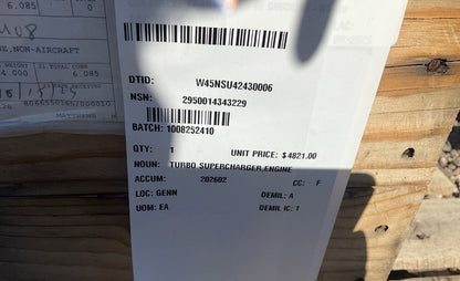 Supercharger 655595-4 NSN 2950-01-434-3229 - photo 5
