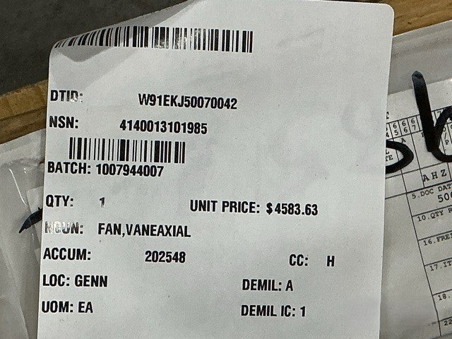 Vaneaxial Fan 12367532 NSN 4140-01-310-1985 - photo 9