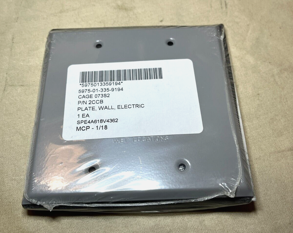10 PACK RED DOT 2CCB BLANK WEATHERPROOF RECEPTACLE COVER 5175-0 5975-01-335-9194