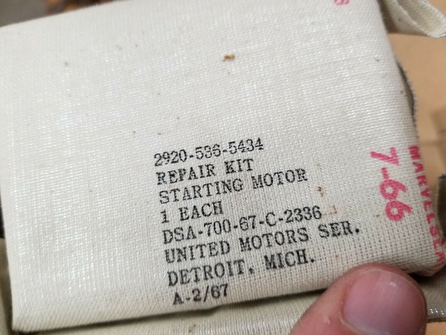 General motors repair kit 2920-00-536-5434	1939213 Military Surplus