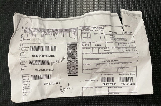 Run-flat Insert VF0237 NSN 2640-01-564-3845 - photo 8