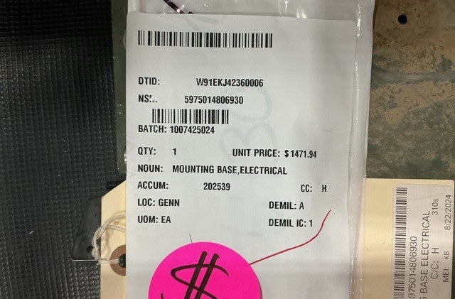 Mounting Base RF-384VM-03 NSN 5975-01-480-6930 - photo 4
