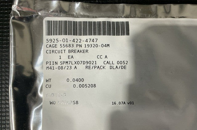 Circuit Breaker 19320-04M NSN 5925-01-422-4747 - photo 4