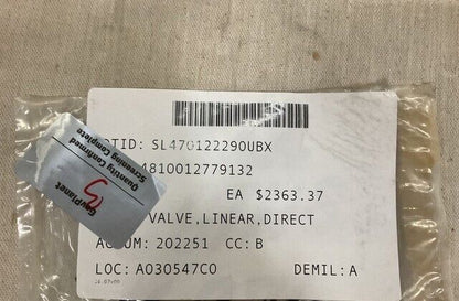 CONTROL ENTERPRISES 99916 DIRECTIONAL CONTROL LINEAR VALVE 4810-01-277-9132