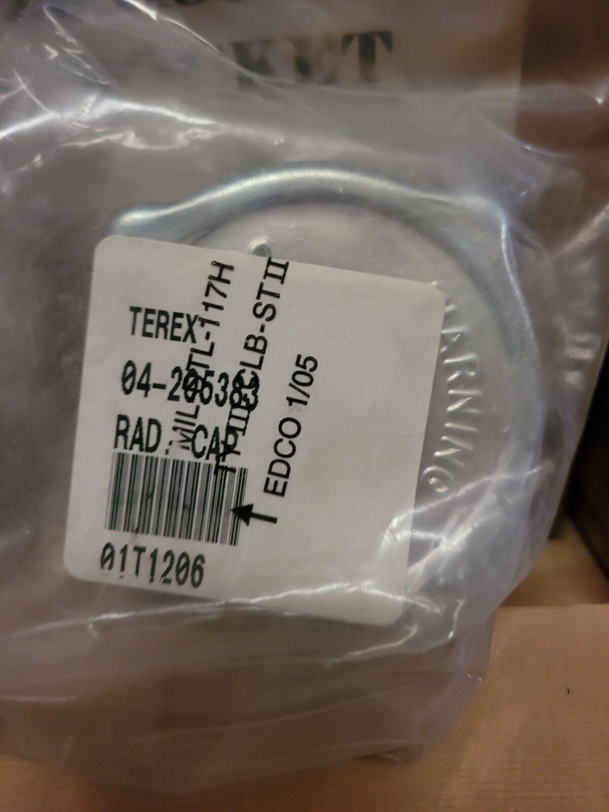 NEW TEREX 205383 74404 RADIATOR FILLER OPENING CAP NSN 2930-01-192-7870