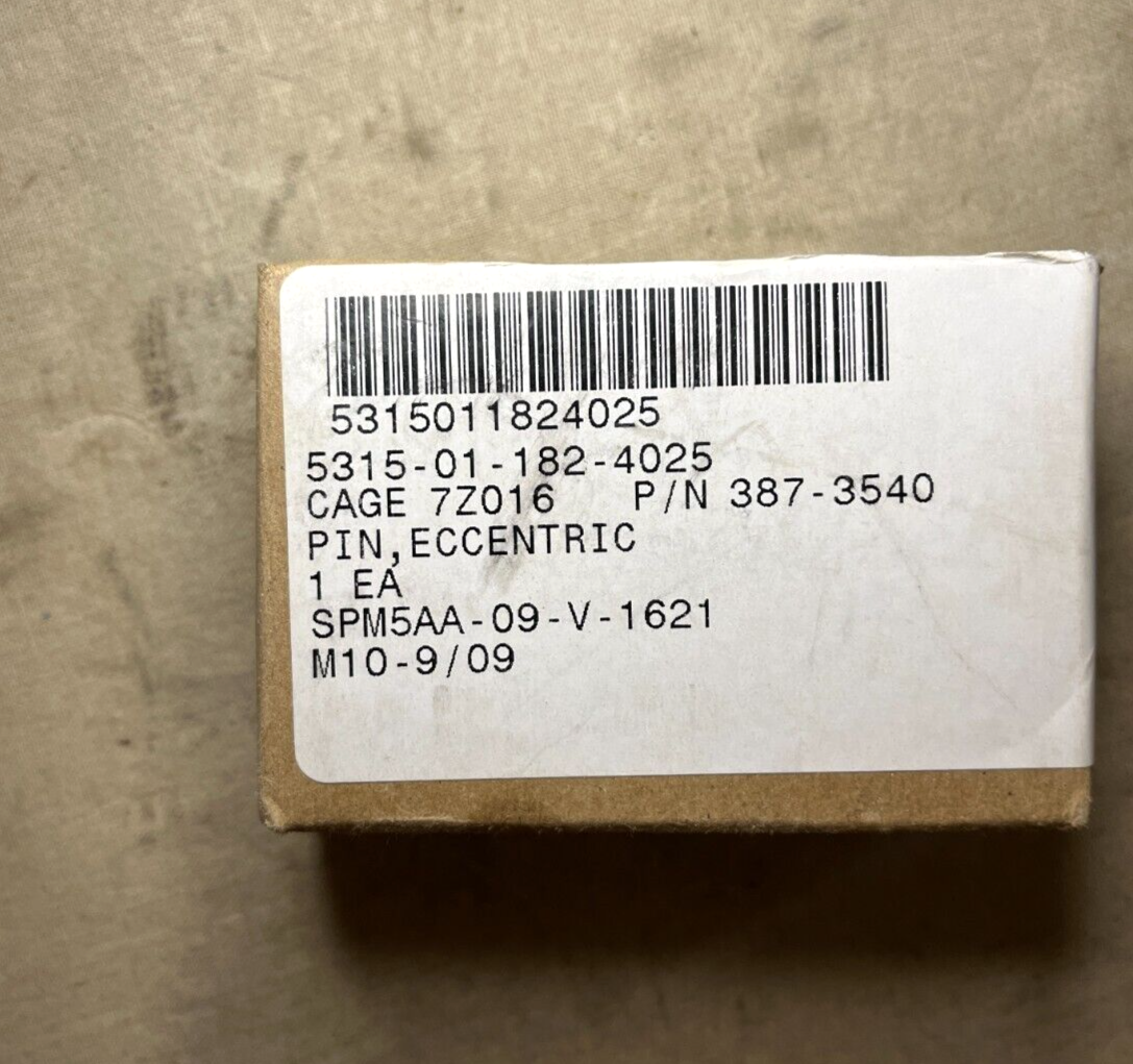 GENUINE USGI APACHE AH-64 HELICOPTER ECCENTRIC PIN 387-3540 5315-01-182-4025 NOS
