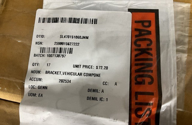 Component Bracket 1838-RR3-001 NSN 2590-01-562-7222 - photo 8