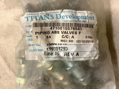 MRAP PIPING ABS VALVES FRONT KIT R0071566-0105 R0081349 4710-01-557-6541