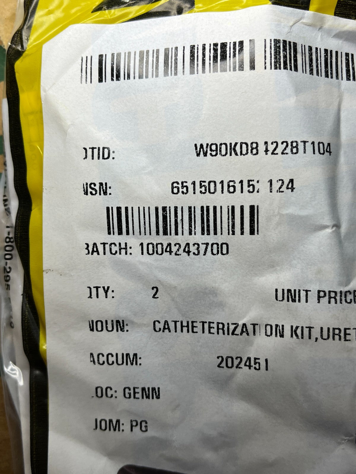 Bardex Lubricath Urethral Catheterization Kit 899616 NSN 6515-01-615-2124 - photo 5