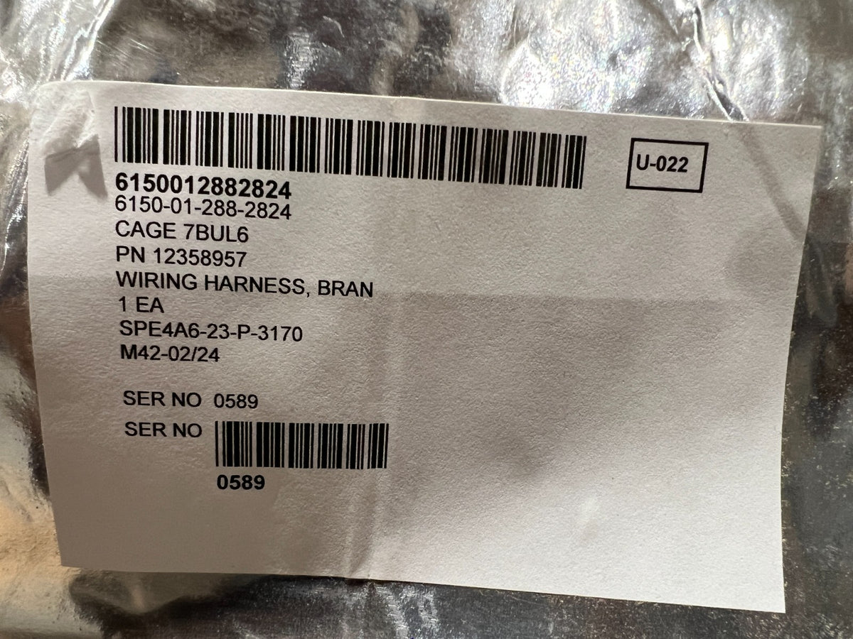 Branched Wiring Harness 12358957 NSN 6150-01-288-2824 - photo 5