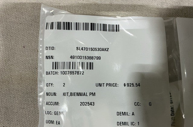 Biennial Pm Kit 5SK206 NSN 4910-01-536-8799 - photo 17