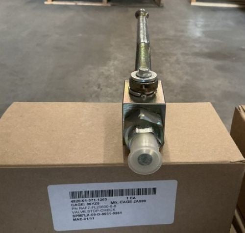 Stop-check Valve RAF7-FL20600-8-8 NSN 4820-01-371-1263 - photo 3