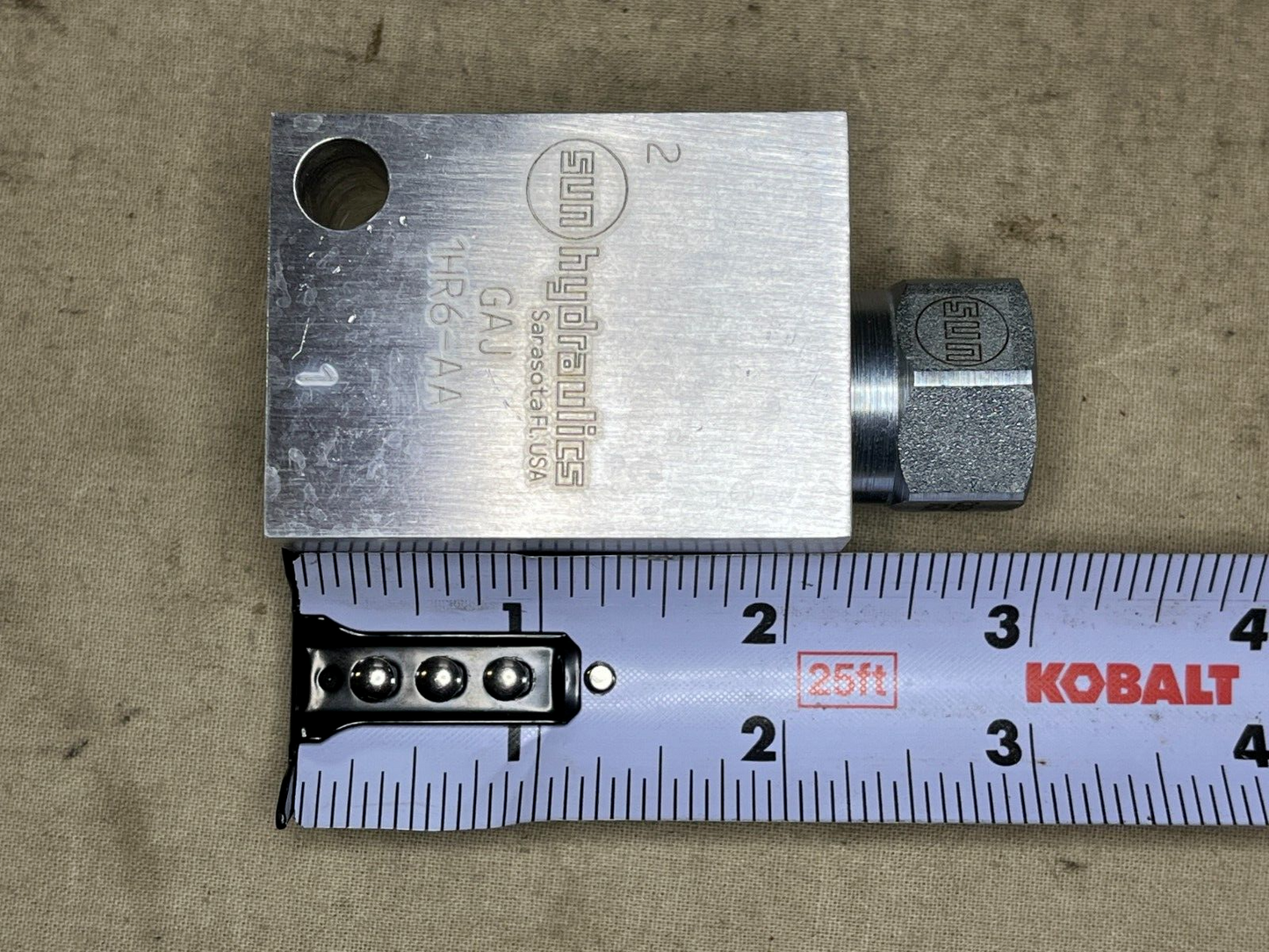 SUN HYDRAULICS CXDAXCN-GAJ FLOW NOSE SIDE CHECK VALVE F160669 4820-01-642-3404
