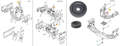 MRAP, IHC TRUCK 1664726C2 RESILIENT MOUNT INSULATOR, SNUBBER 5340-01-518-0570