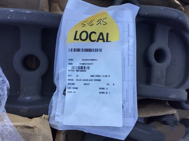 Spring Wear Plate 820-00 NSN 2510-01-314-4412 - photo 4