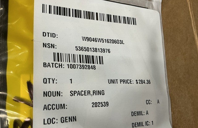 Ring Spacer 12418327 NSN 5365-01-381-3976 - photo 4