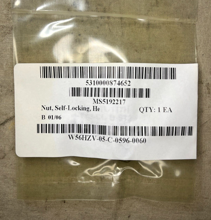 MRAP-RG-33 AMPV MLRS MS51922-17 3/8" HEXAGON SELF LOCKING NUT 5310-00-087-4652
