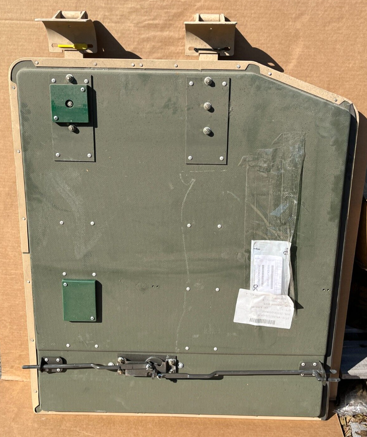 HMMWV 2 MAN AMBULANCE BODY REAR RIGHT HAND DOOR PASSENGER SIDE 2510-01-265-1139