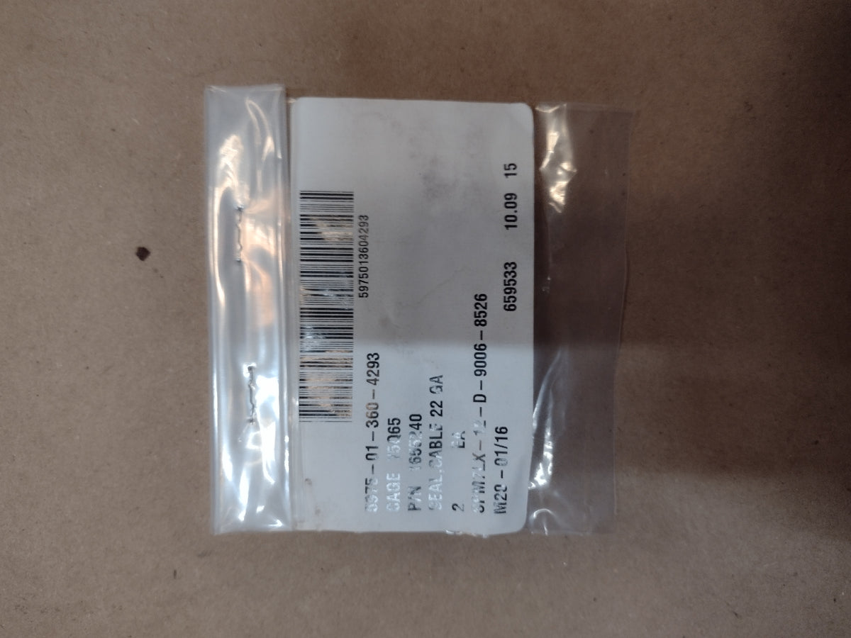Oshkosh Defense LLC 1655240 Dust and Moisture Boot - NSN 5340-01-360-4293 - inventory label
