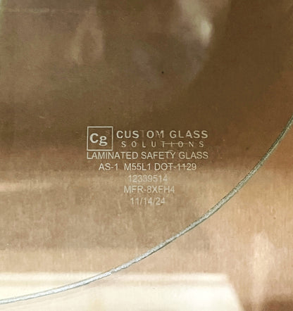 Hmmwv Humvee H1 M998 12339514 M1123 1/4 inch D.O.T Windshield SET OF 2 GLASS