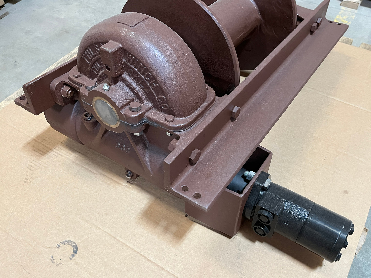 TULSA HYDRAULIC WINCH ASSY 18G, 20,000 POUNDS HEAVY DUTY MILITARY TRUCK PARTS