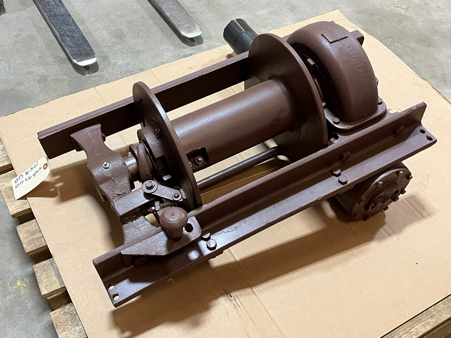 TULSA HYDRAULIC WINCH ASSY 18G, 20,000 POUNDS HEAVY DUTY MILITARY TRUCK PARTS