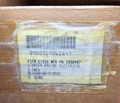 Generator Set Starter  GM AND WAUKESHA STARTER 1107579 1998487 2243-39529 24 VOLT