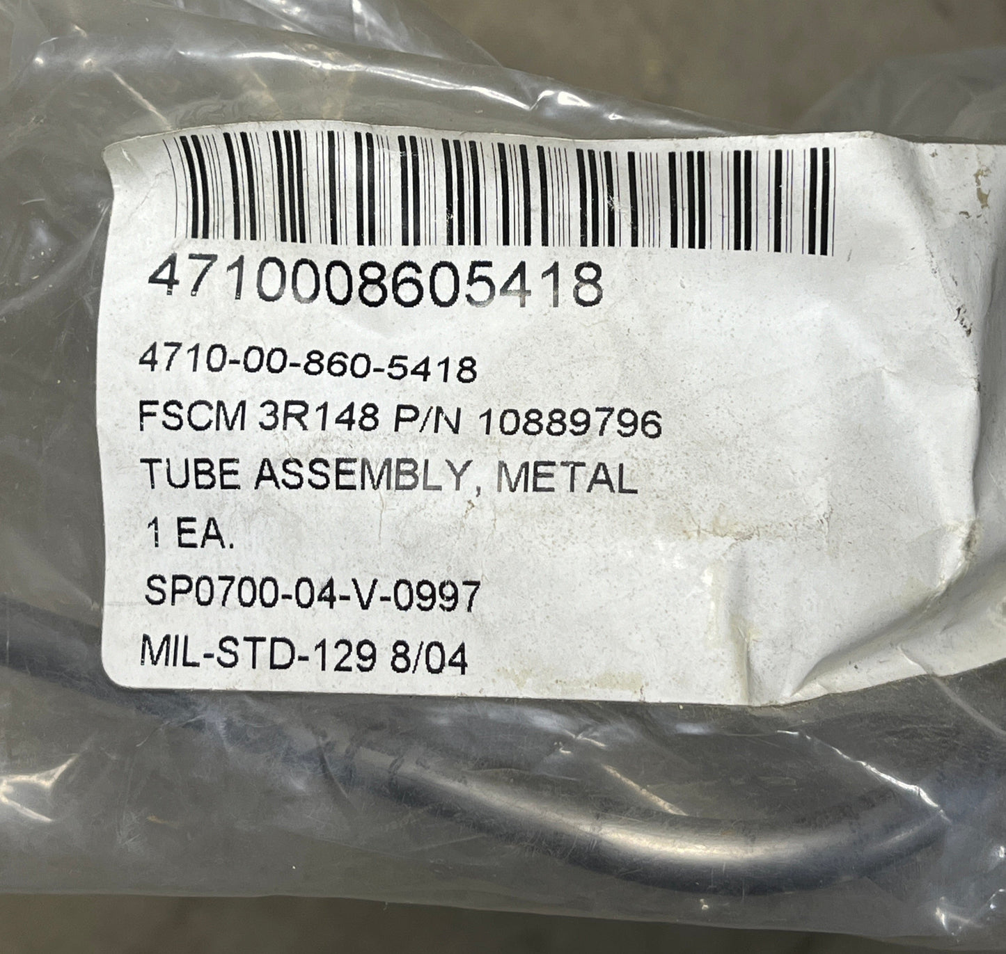 M35A2 LDT 465 INJECTION PUMP TUBE NUMBER 2 #2 10889796 2.5 TON