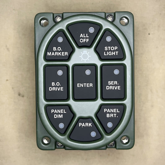 HUMMER HMMWV M998 MILITARY TRUCK LED PUSH BUTTON MASTER LIGHT SWITCH 12484558