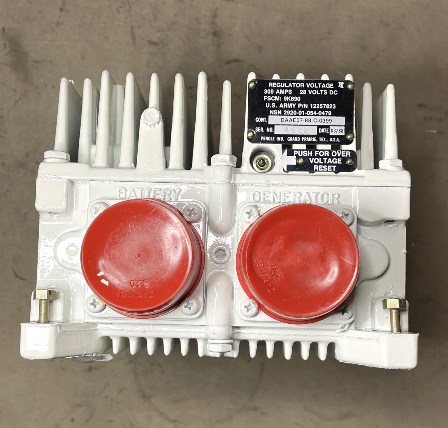 300 AMP / 24V REGULATOR 12257823 / 2920-01-054-0479
