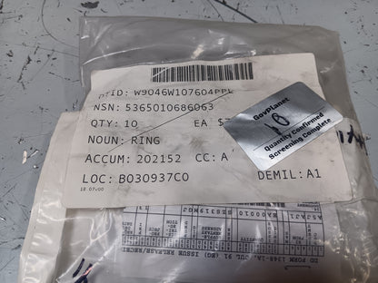 Caterpillar 8J8322 Retaining Ring - NSN 5365-01-068-6063 - inventory label