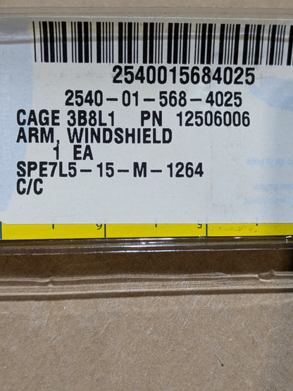 CVG Sprague Devices C-2411 Windshield Wiper Arm - NSN 2540-01-568-4025 - inventory label