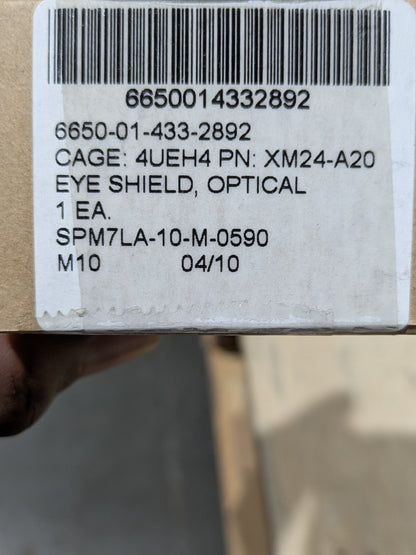 Direct Brands, LLC XM24-A20 Eyeshield, Optical - NSN 6650-01-433-2892 - inventory label