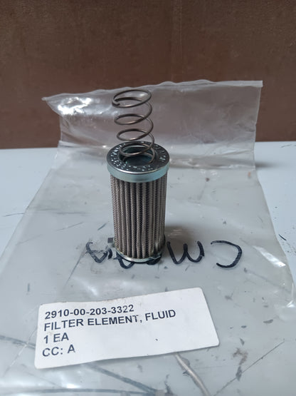 Purolator Facet Fluid Filter Element 569807-02 569808 7413737 - NSN 2910-00-203-3322 - inventory label