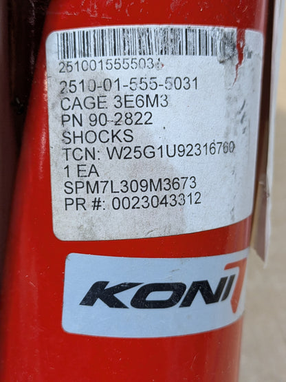 KONI NA LLC 90-2822 Shock - NSN 2510-01-555-5031 - inventory label