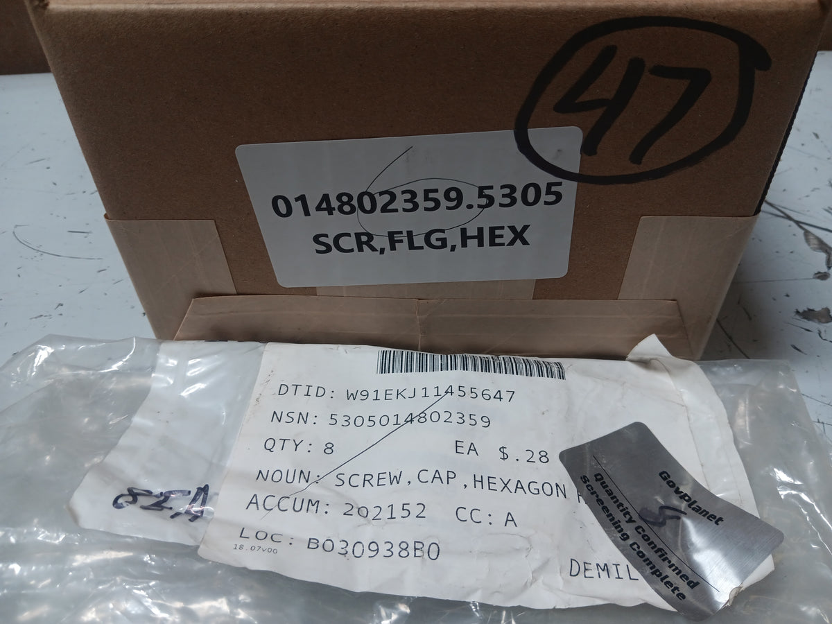 Oshkosh Defense LLC 3268673 Hexagon Head Cap Screw - NSN 5305-01-480-2359 - inventory label