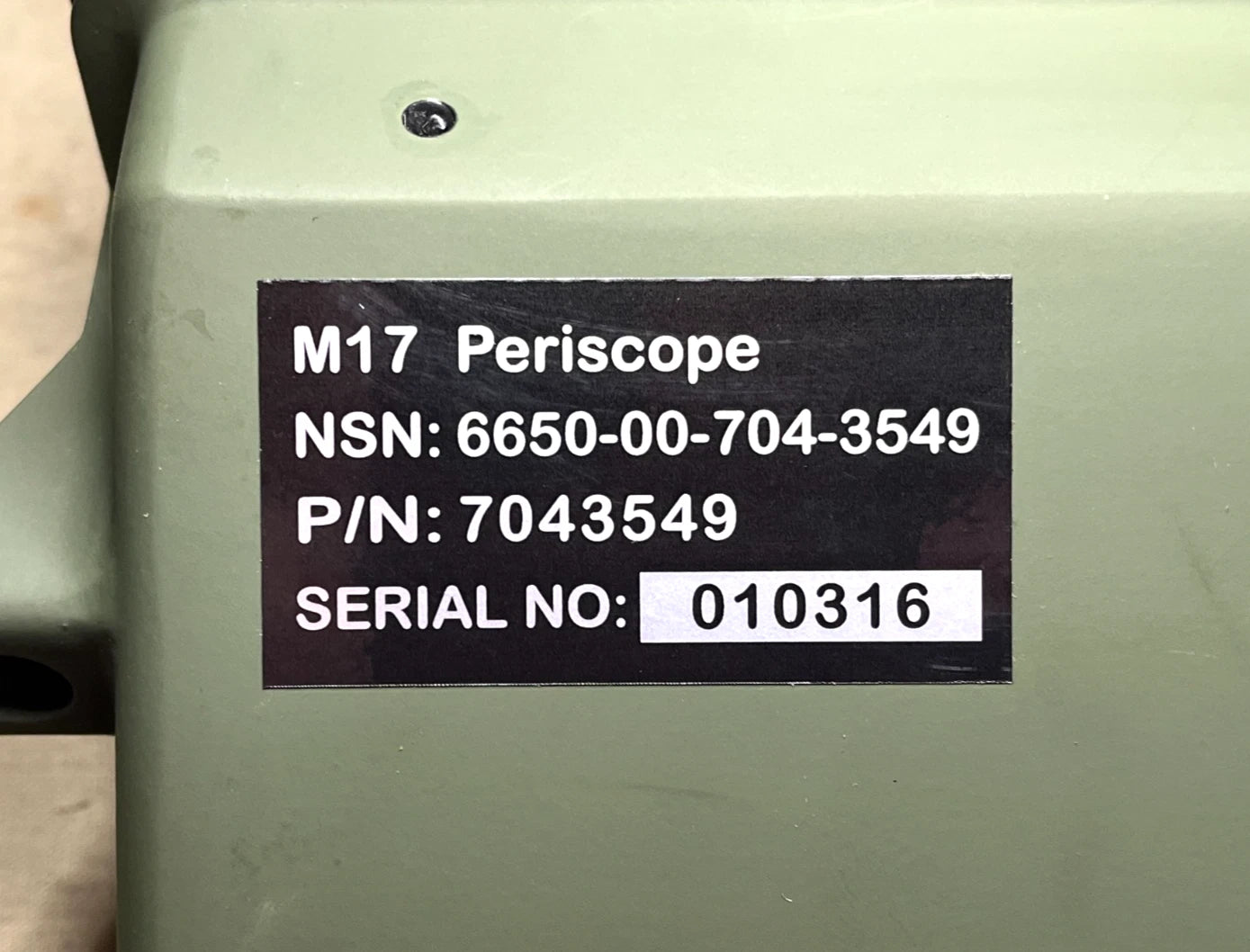 M17 M113 APC PERISCOPE 7043549 6650-00-704-3549