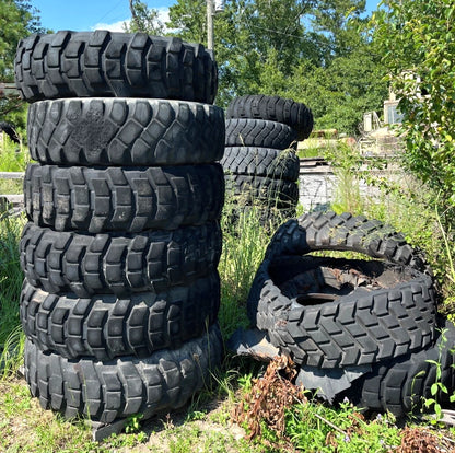 FREE MILITARY TRUCK TIRES ONLY (NO WHEELS) ALL SIZES PICKUP ONLY *NOT ROAD SAFE*