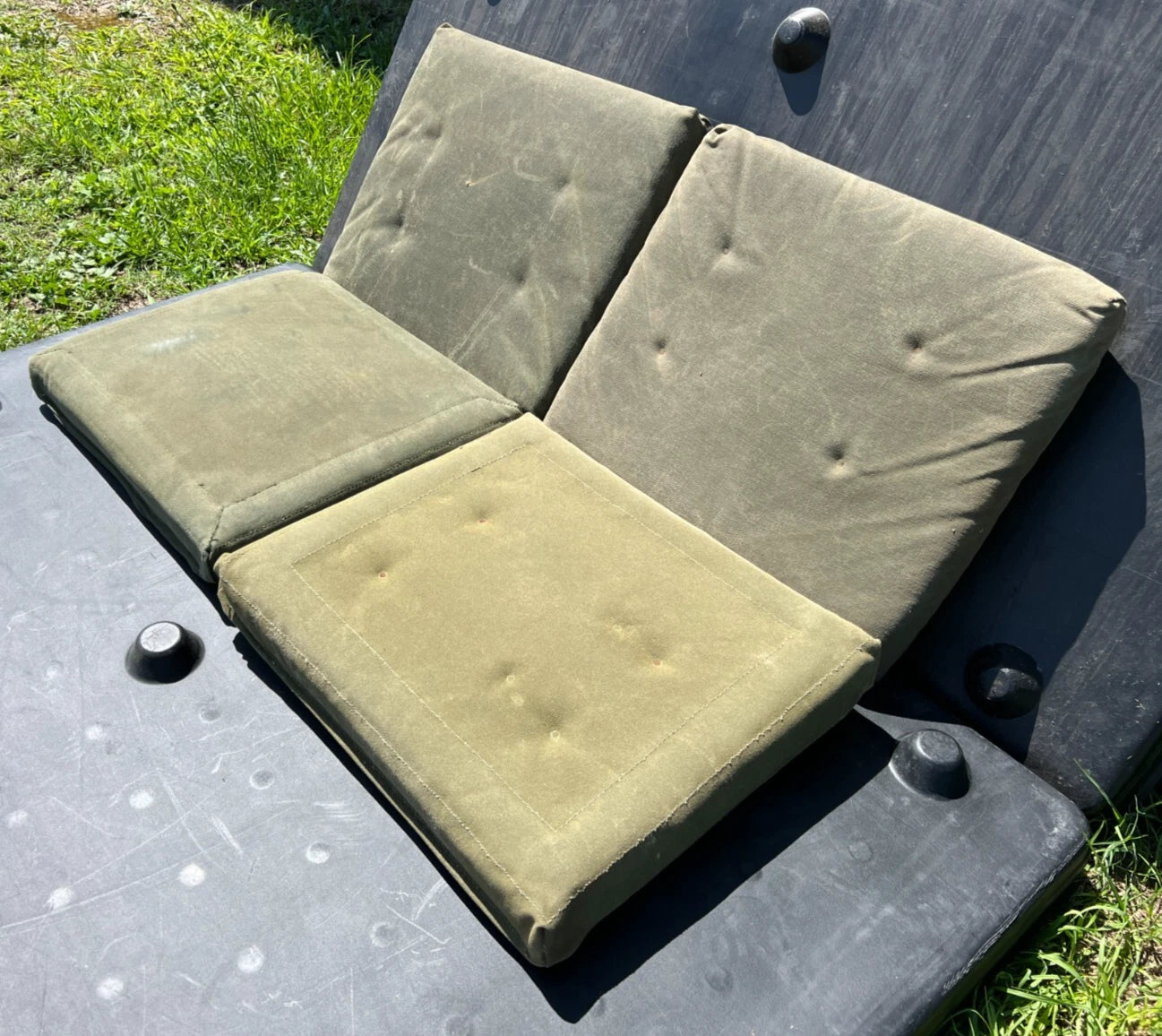 HMMWV HUMVEE M998 FRONT REAR GREEN SEAT CUSHION KIT M1097/M1038/H1 AM GENERAL